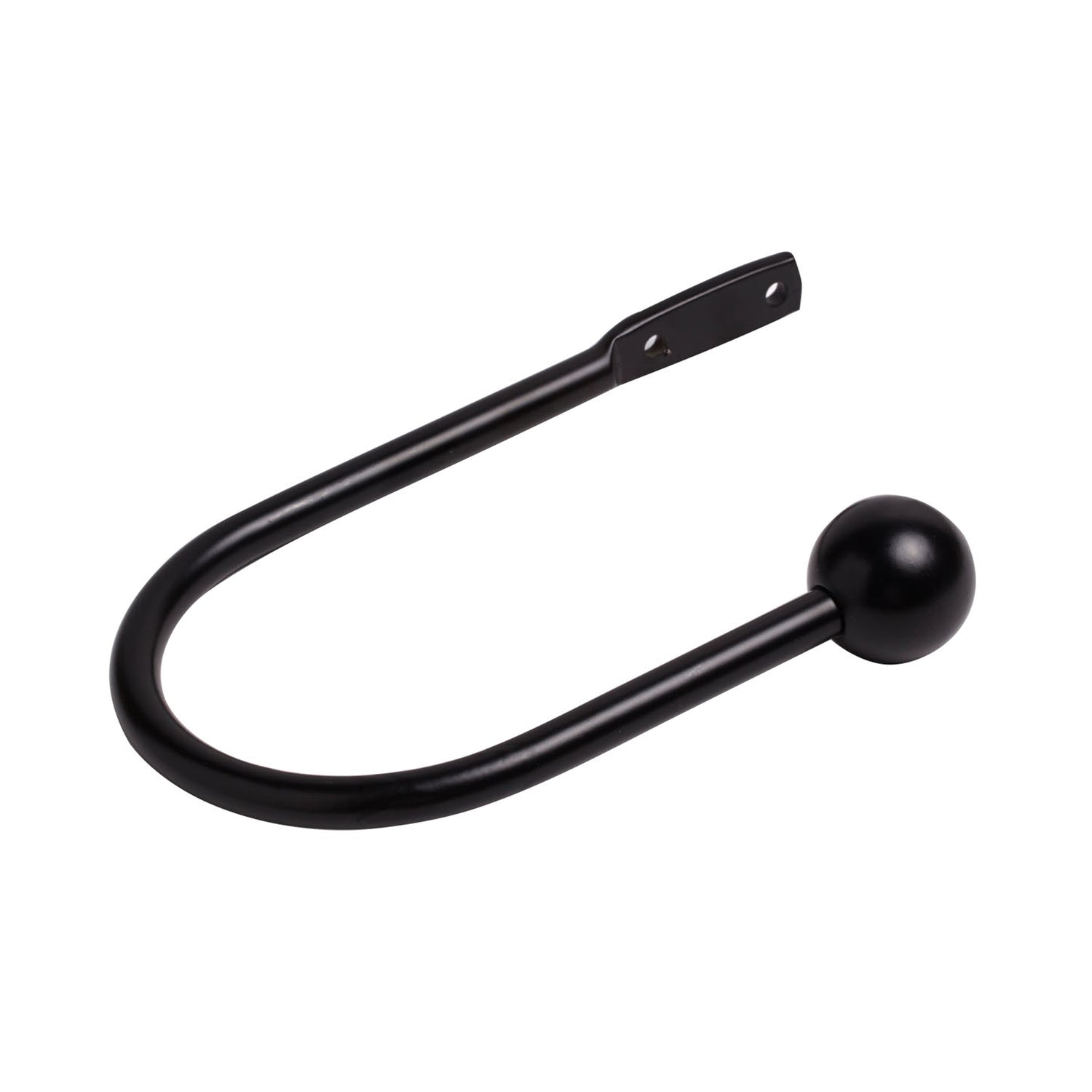 28mm Stud Curtain Pole Black