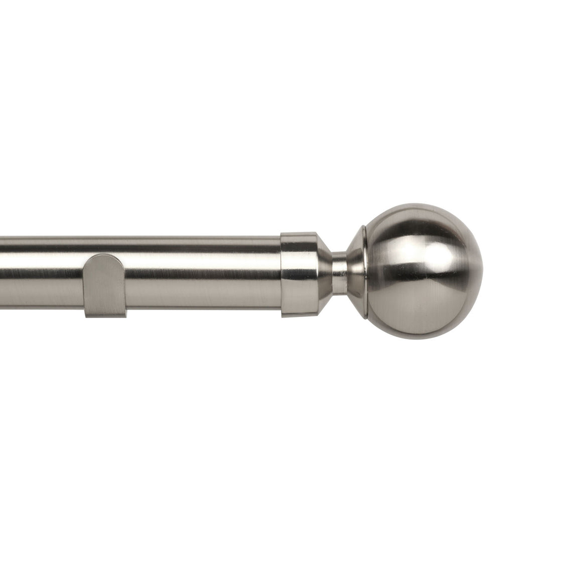 28mm Rome Eyelet Curtain Pole Satin Silver
