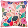 Kate Merritt Flower Girl Collage Illustrated Filled Cushion 43cm x 43cm Multi