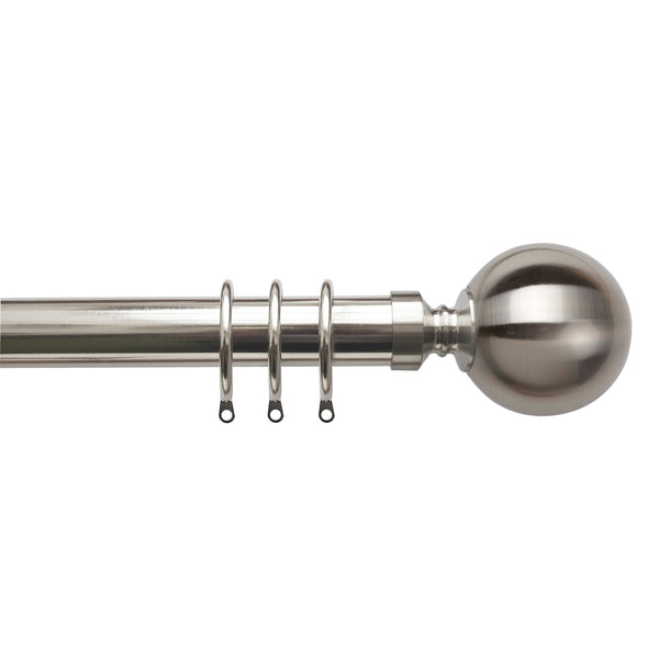 Speedy Poles Apart 35mm End Cap Finials – Satin Silver, Pack Of 2 | Curtain Pole Finials For A Polished Look