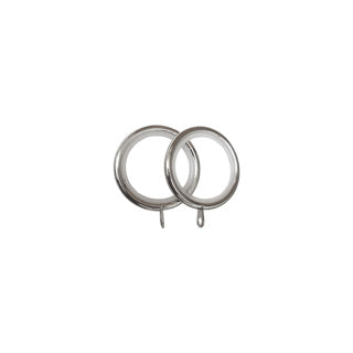 35mm Ball Fixed Metal Curtain Pole Satin Silver