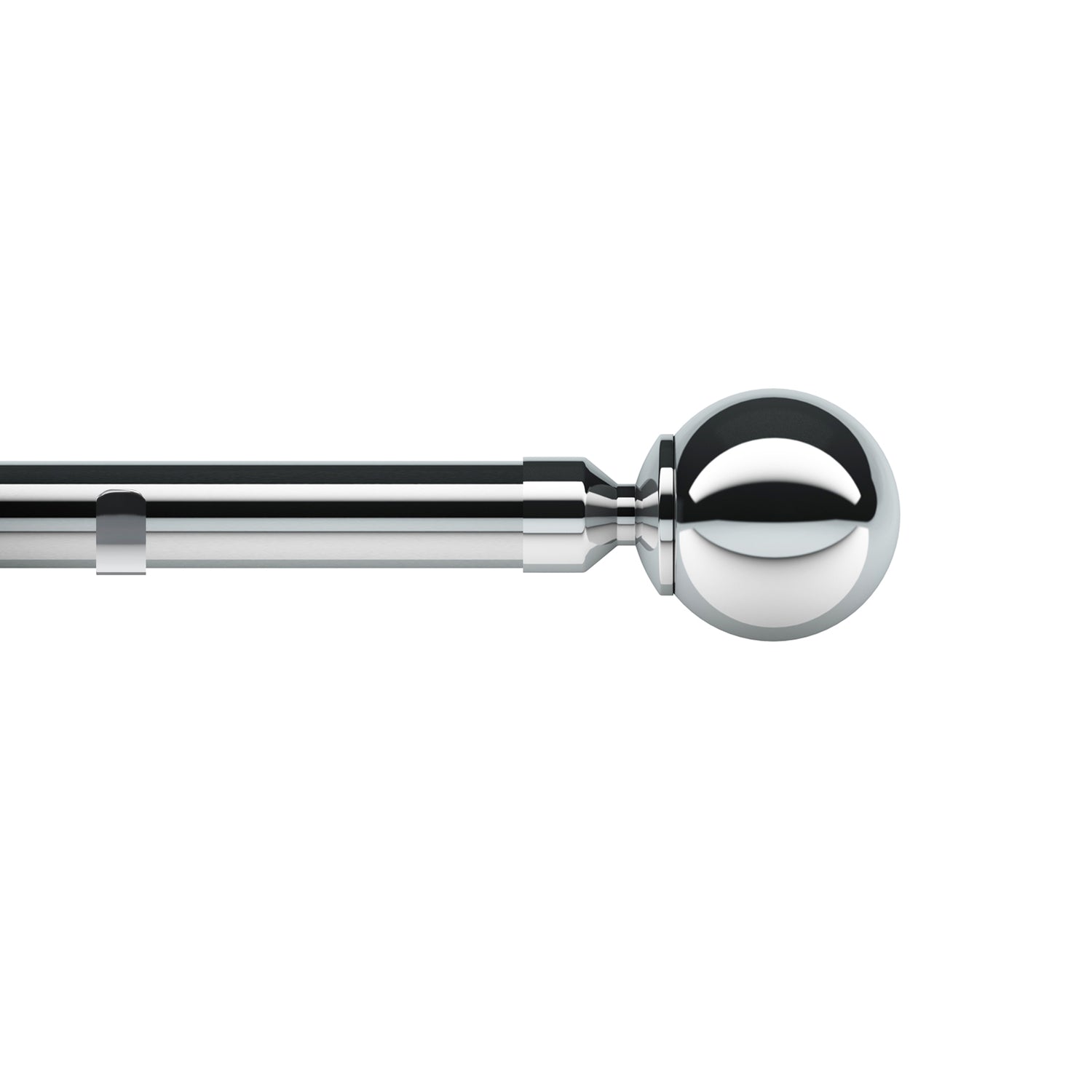 28mm Rome Eyelet Curtain Pole Chrome