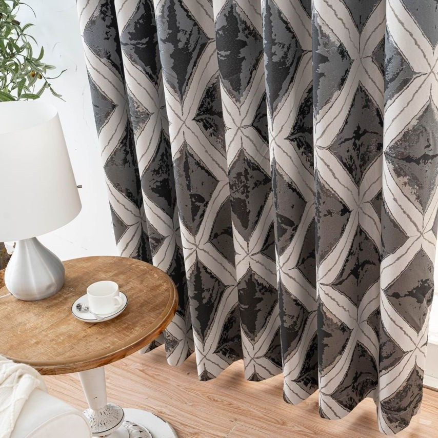 Matrix Ready Made Eyelet Blockout Curtains Charcoal