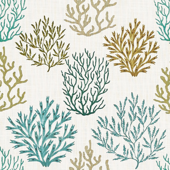 Prestigious Textiles Fistral Printed Fabric Aqua