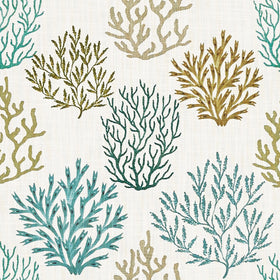 Prestigious Textiles Fistral Printed Fabric Aqua