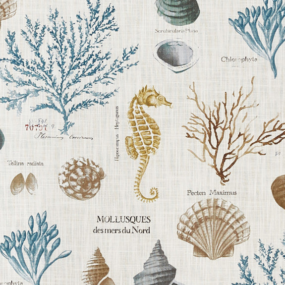 Prestigious Textiles St Helier Printed Fabric Aqua