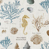 Prestigious Textiles St Helier Printed Fabric Aqua