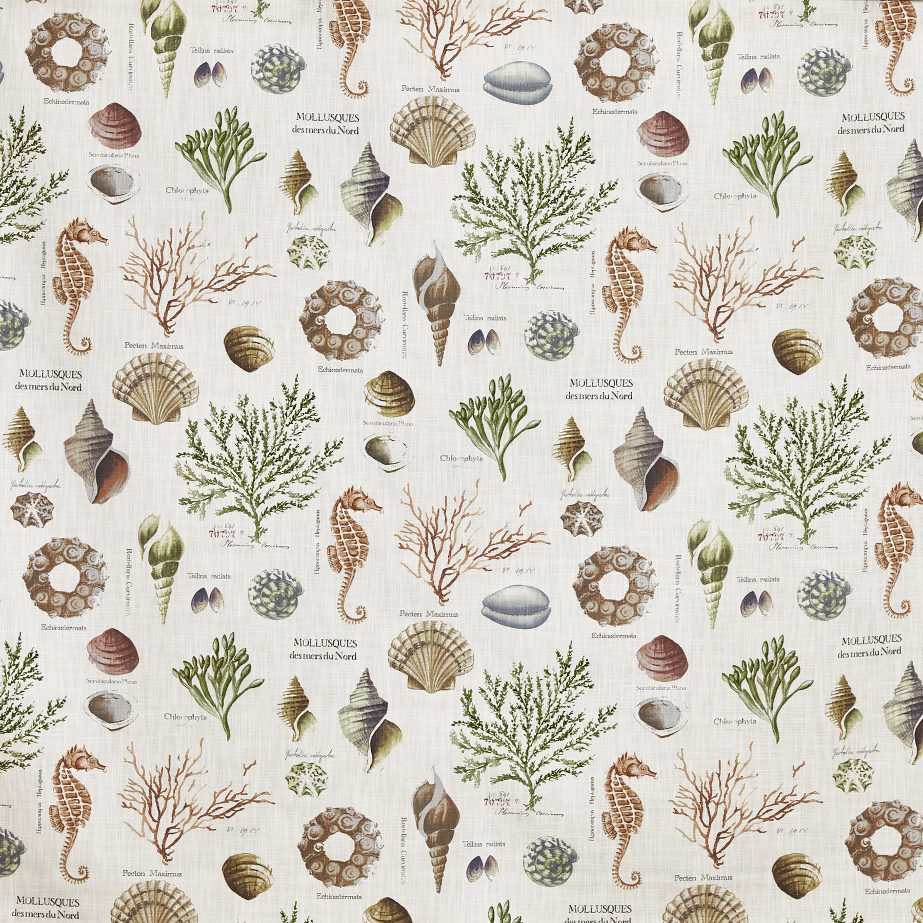 Prestigious Textiles St Helier Printed Fabric Sea Weed