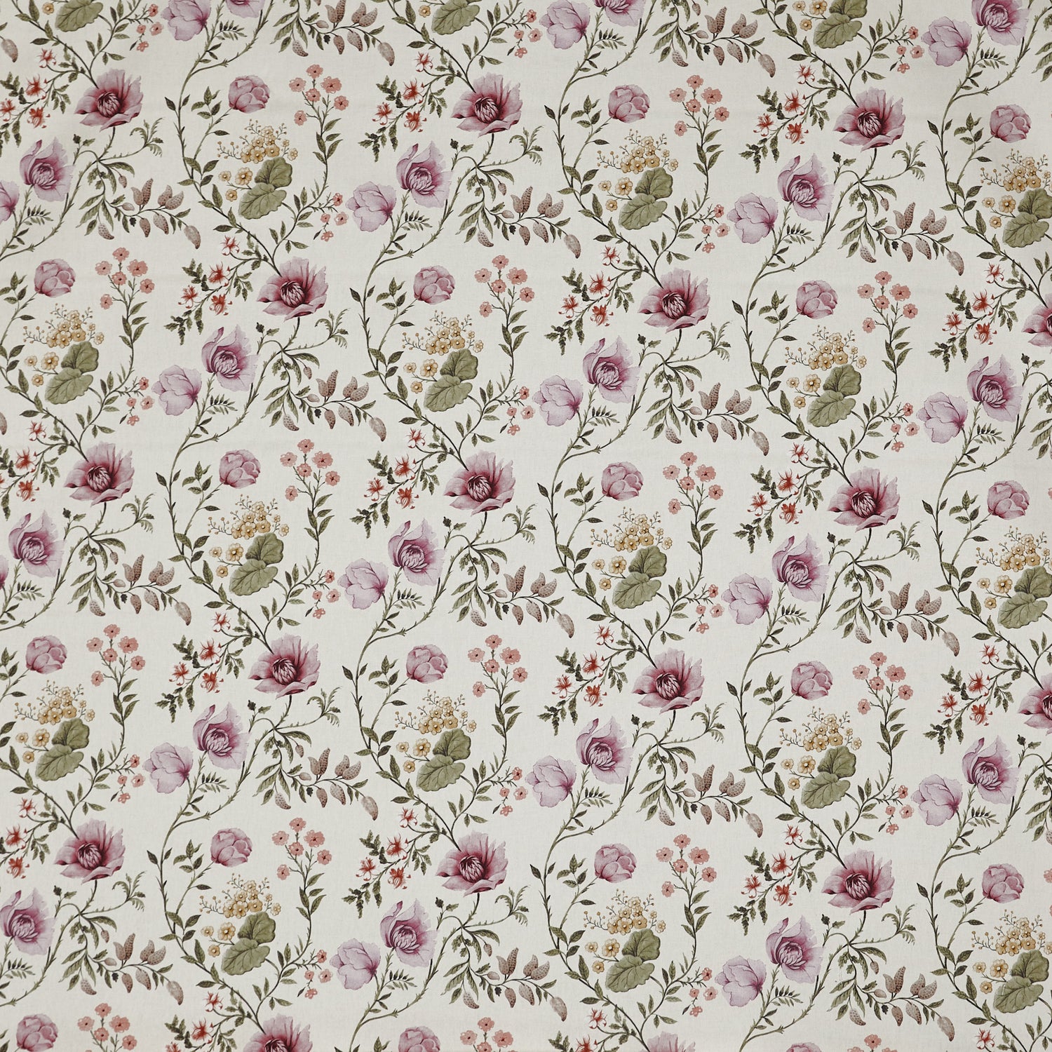 Prestigious Textiles Longmoor Printed Fabric Rose