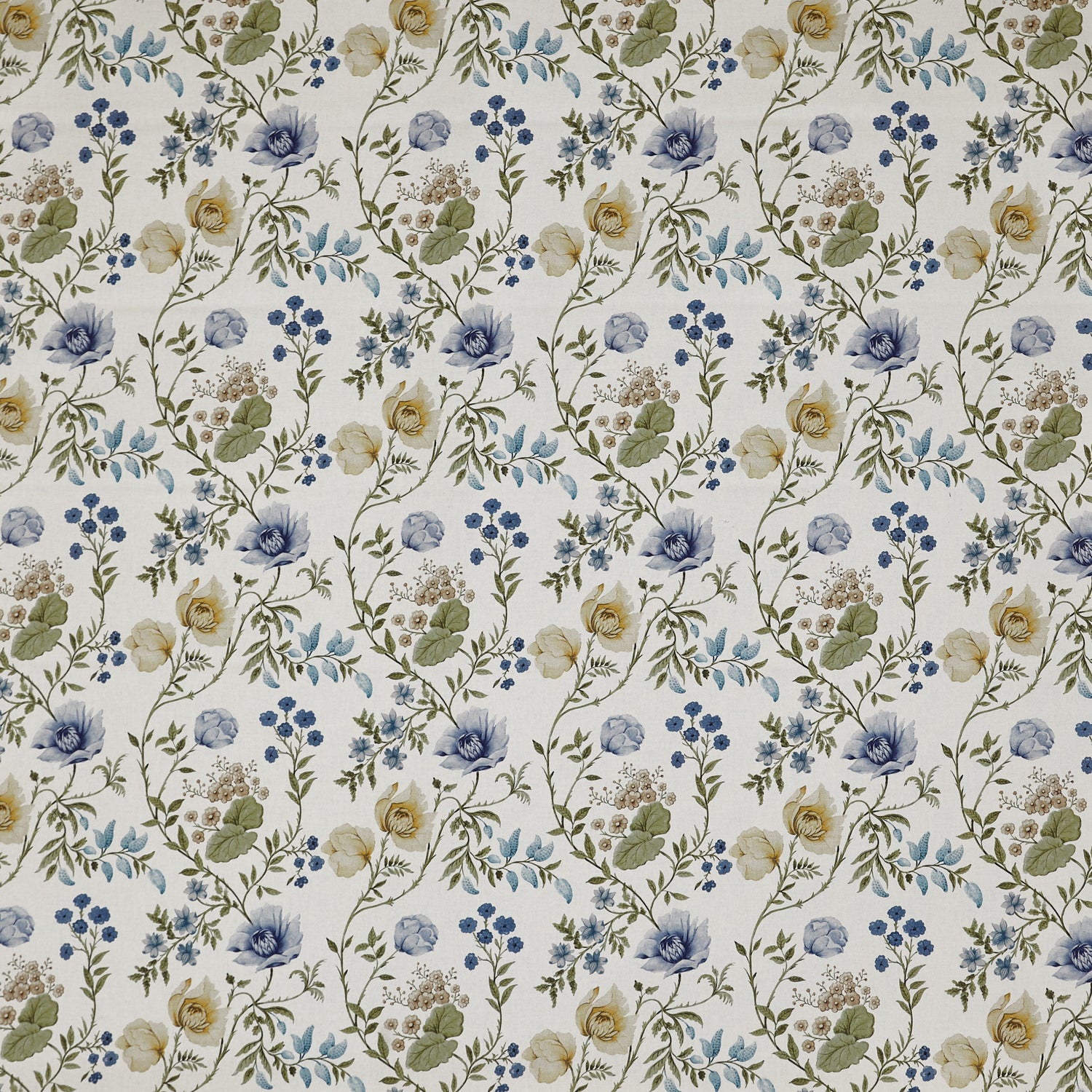 Prestigious Textiles Longmoor Printed Fabric Cornflower