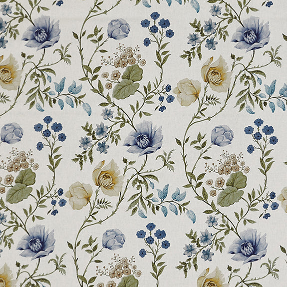 Prestigious Textiles Longmoor Printed Fabric Cornflower