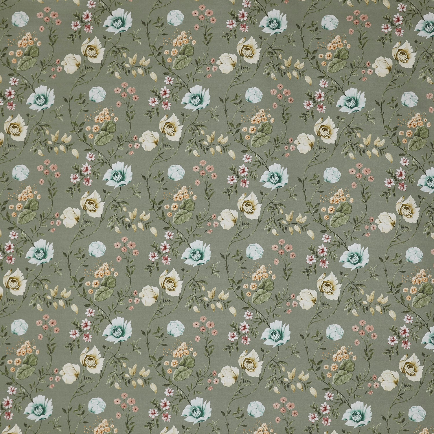 Prestigious Textiles Longmoor Printed Fabric Willow