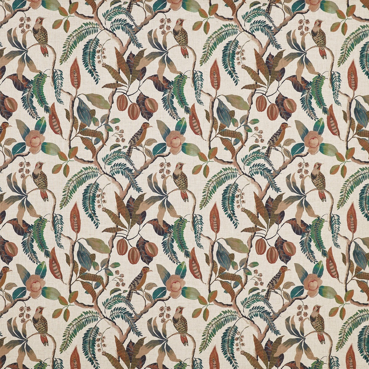 Prestigious Textiles Banyu Printed Fabric Copper