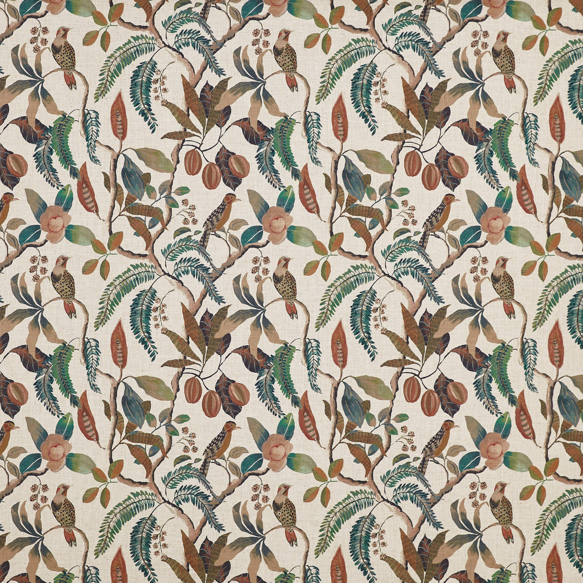 Prestigious Textiles Banyu Printed Fabric Copper