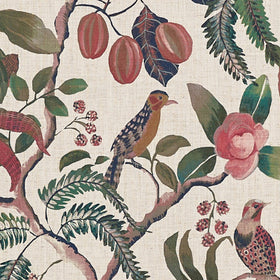 Prestigious Textiles Banyu Printed Fabric Marsala