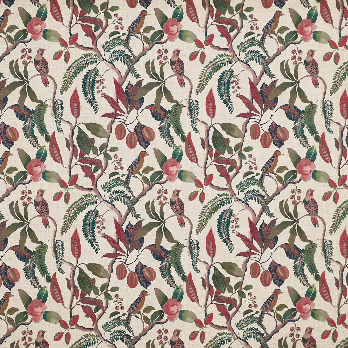 Prestigious Textiles Banyu Printed Fabric Marsala