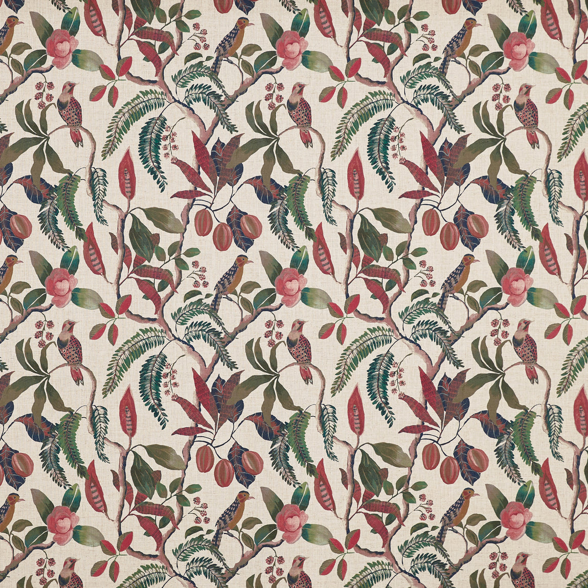 Prestigious Textiles Banyu Printed Fabric Marsala