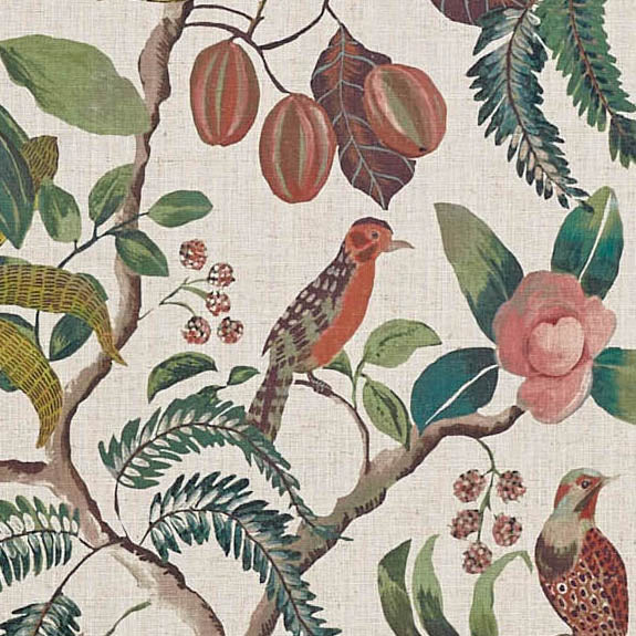 Prestigious Textiles Banyu Printed Fabric Papaya