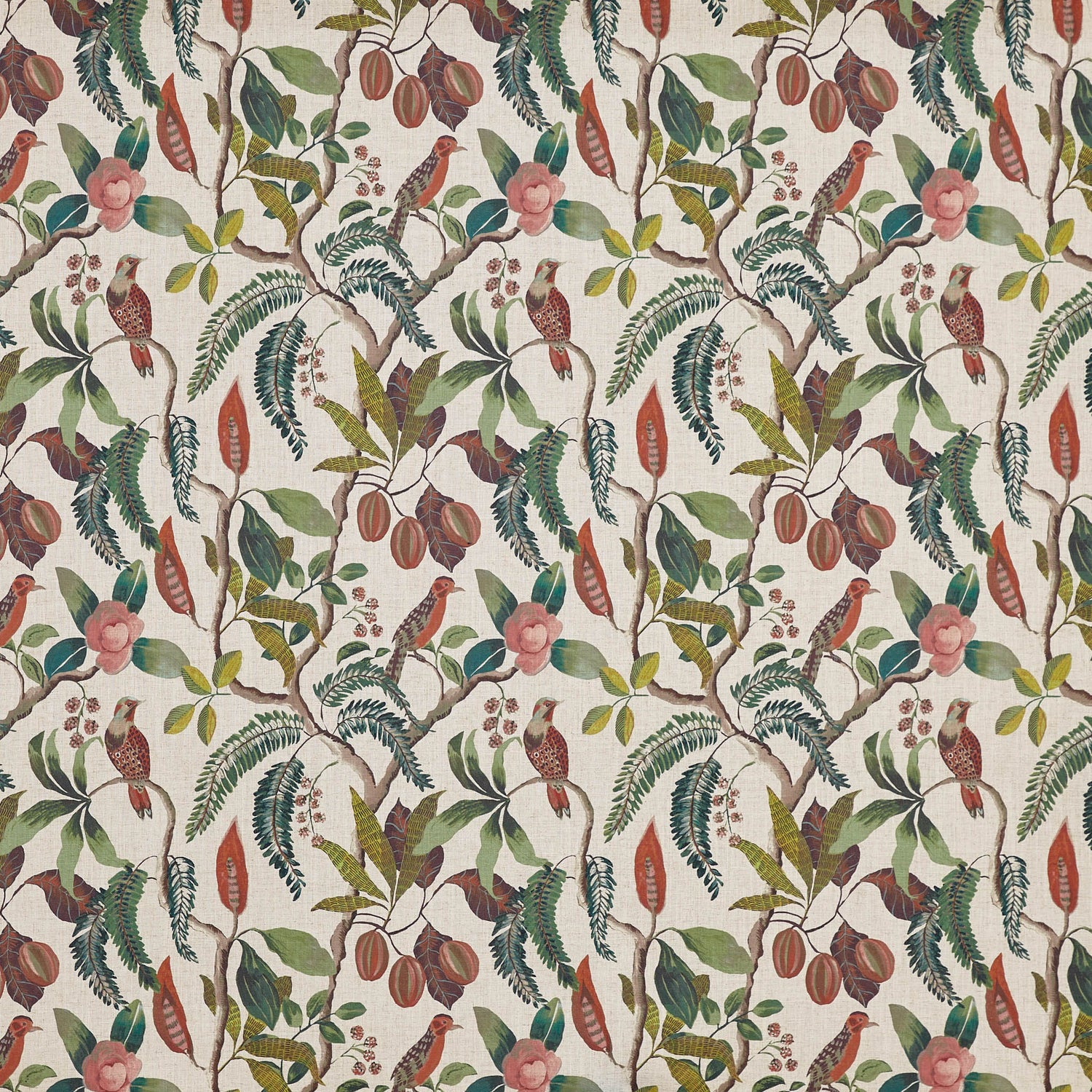 Prestigious Textiles Banyu Printed Fabric Papaya