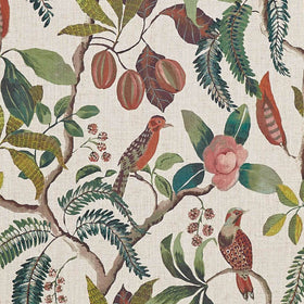 Prestigious Textiles Banyu Printed Fabric Papaya