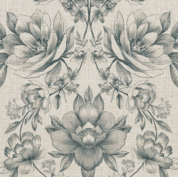 Prestigious Textiles Makassar Printed Fabric Slate
