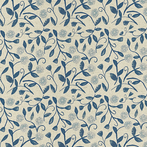 Prestigious Textiles Barbara Fabric Bluebell