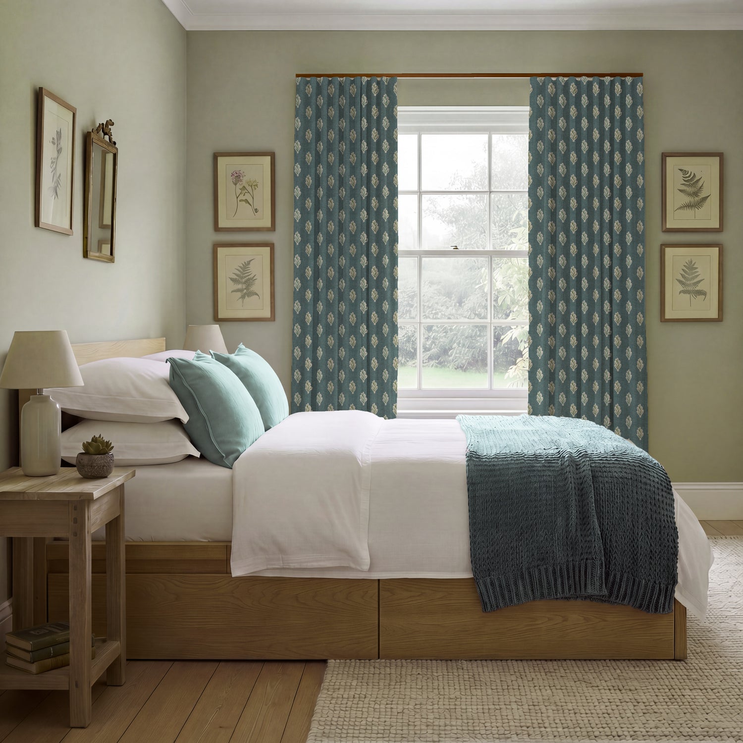 ANTE DECOR Hidcote Made To Measure Curtains Hyacinth