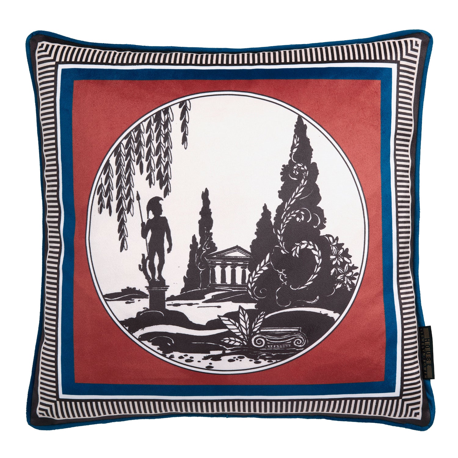 Laurence Llewelyn-Bowen Arcadia Velvet Touch 43cm x 43cm Filled Cushion Red