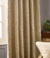 Morris & Co. Acorn Tonal Matt Jacquard Ready Made Pencil Pleat Curtains Gold