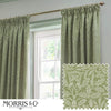 Morris & Co. Acorn Tonal Matt Jacquard Ready Made Pencil Pleat Curtains Sage