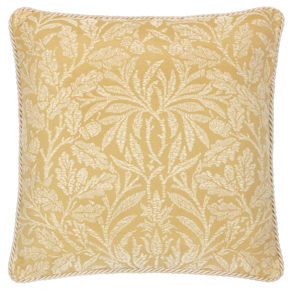 Morris & Co. Acorn Tonal Jacquard 50cm x 50cm Filled Cushion Gold