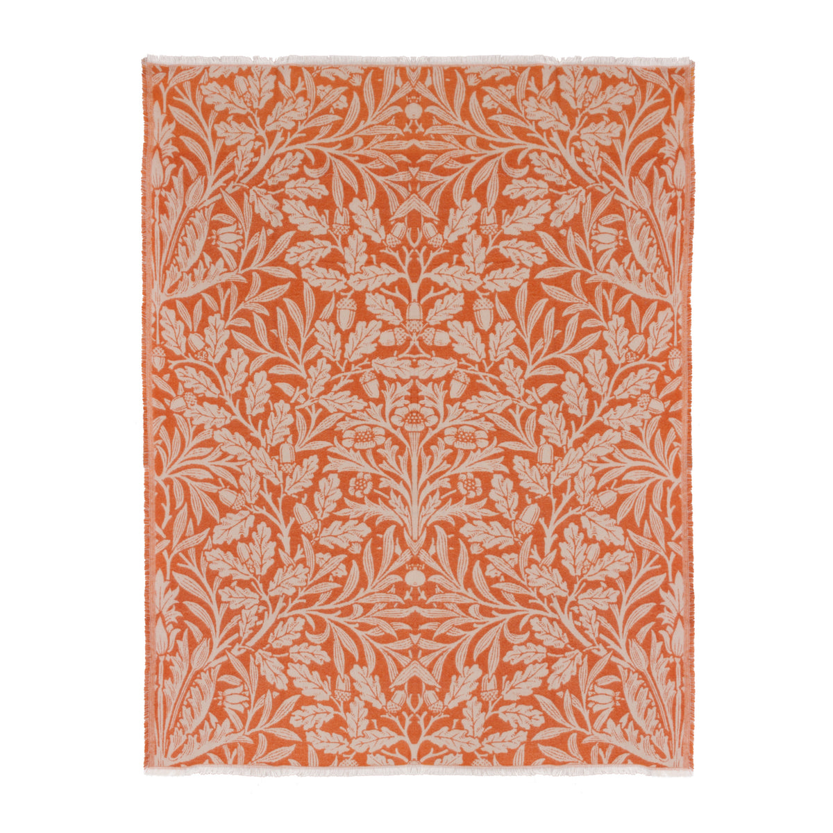 Morris & Co. Acorn Tonal Jacquard 130cm x 170cm Throw Brick