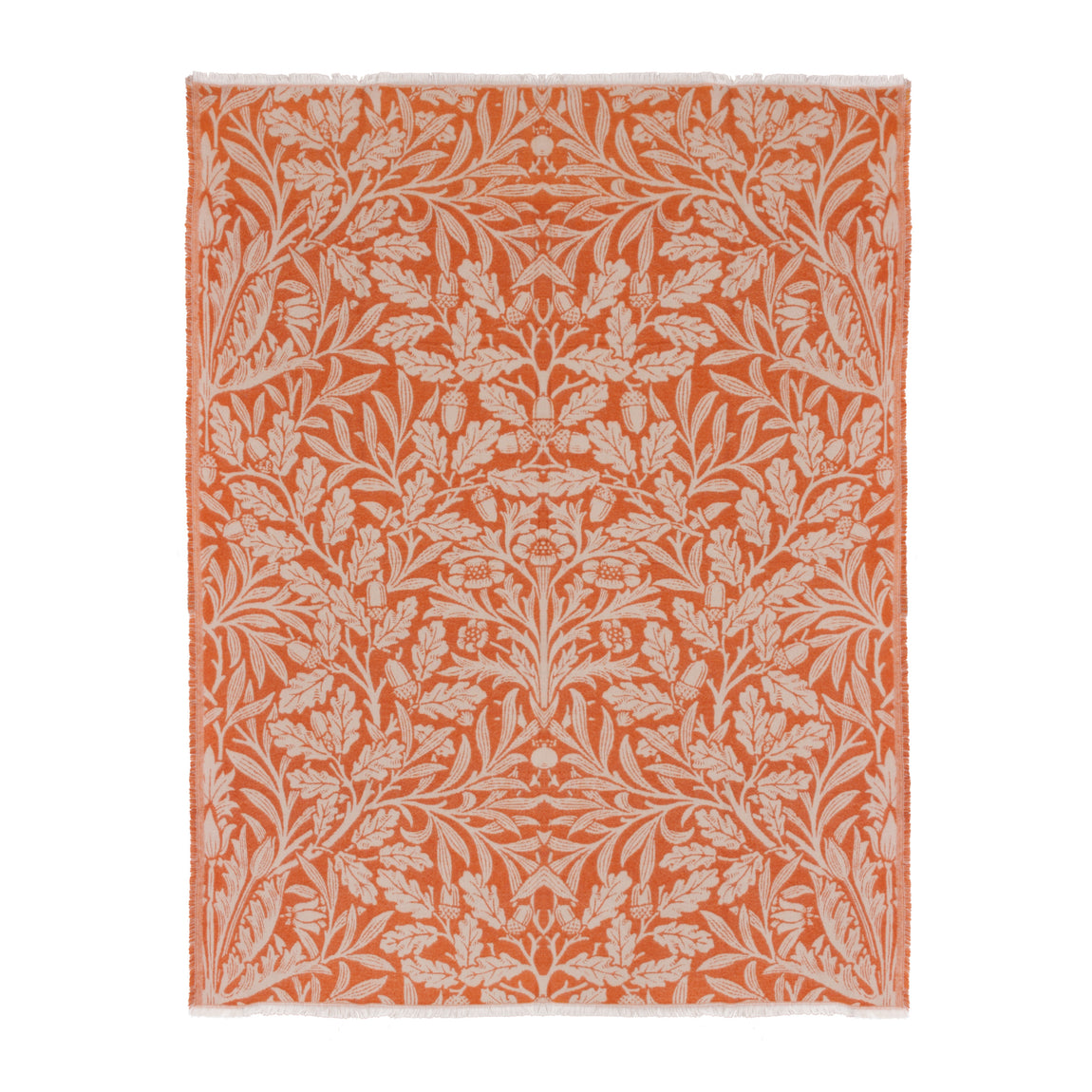 Morris & Co. Acorn Tonal Jacquard 130cm x 170cm Throw Brick