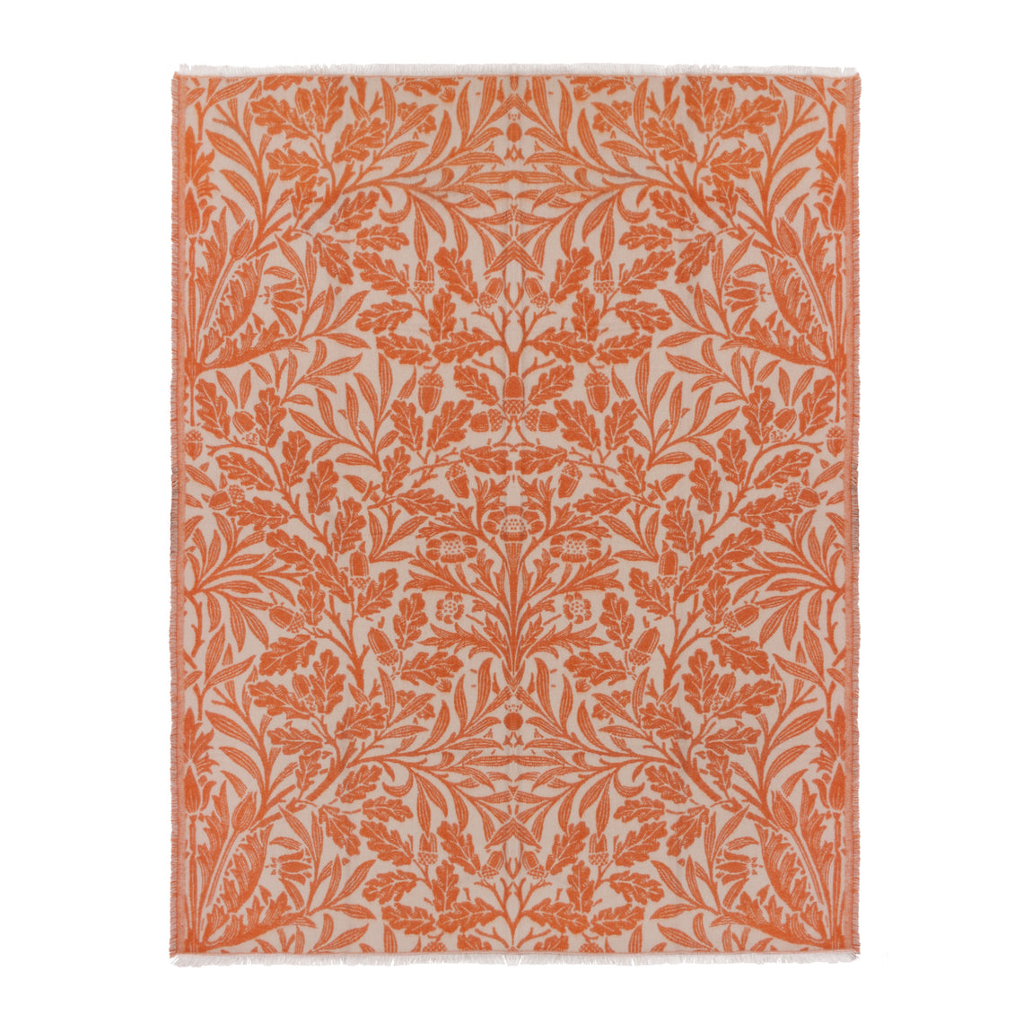 Morris & Co. Acorn Tonal Jacquard 130cm x 170cm Throw Brick