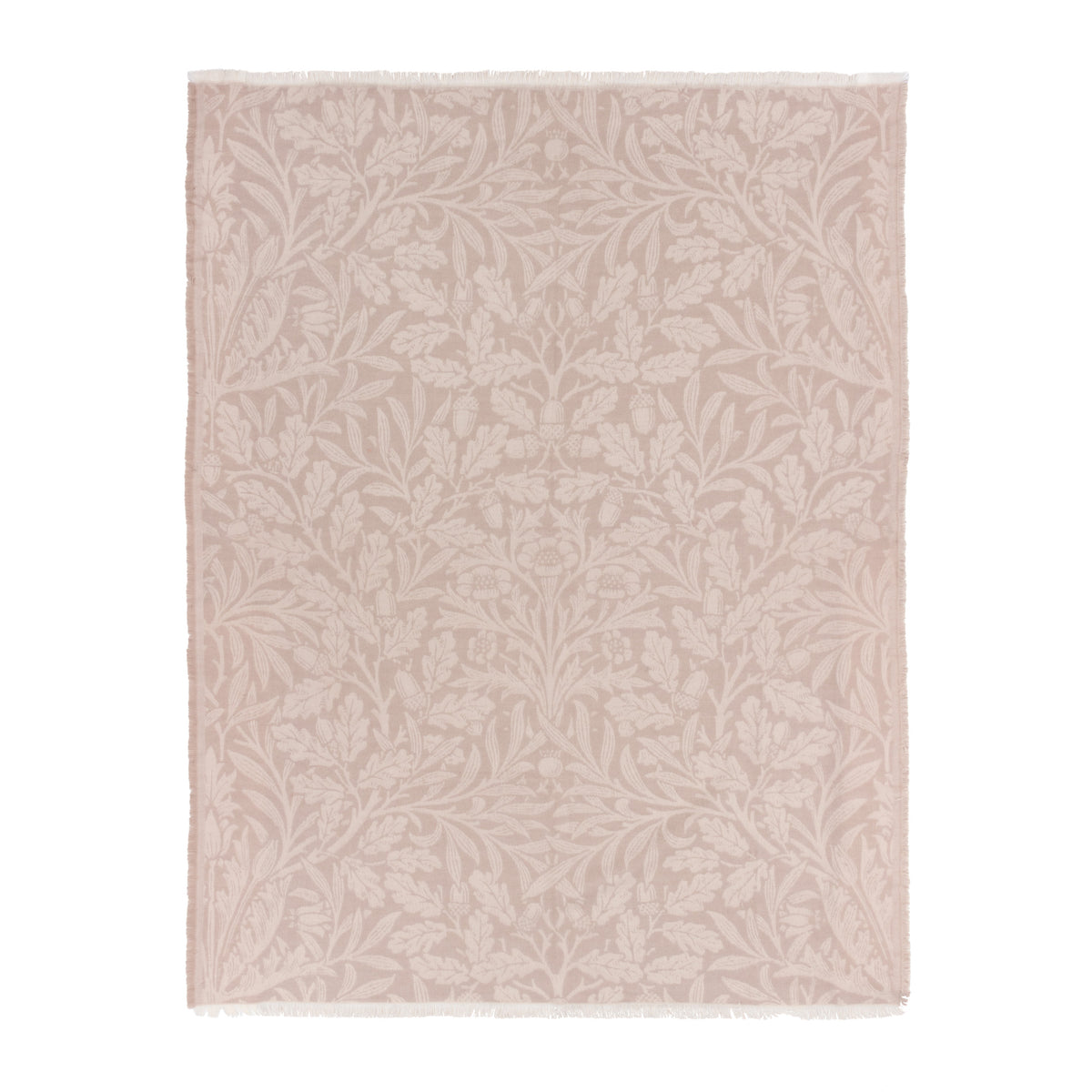 Morris & Co. Acorn Tonal Jacquard 130cm x 170cm Throw Linen