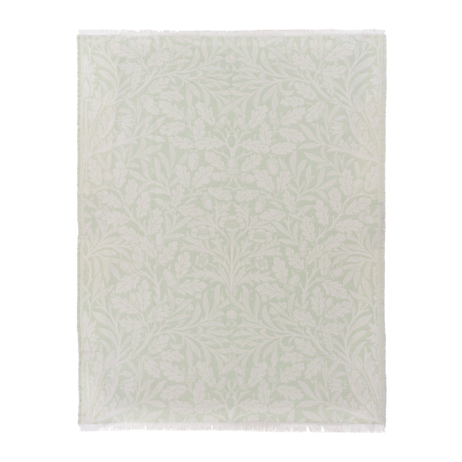 Morris & Co. Acorn Tonal Jacquard 130cm x 170cm Throw Sage
