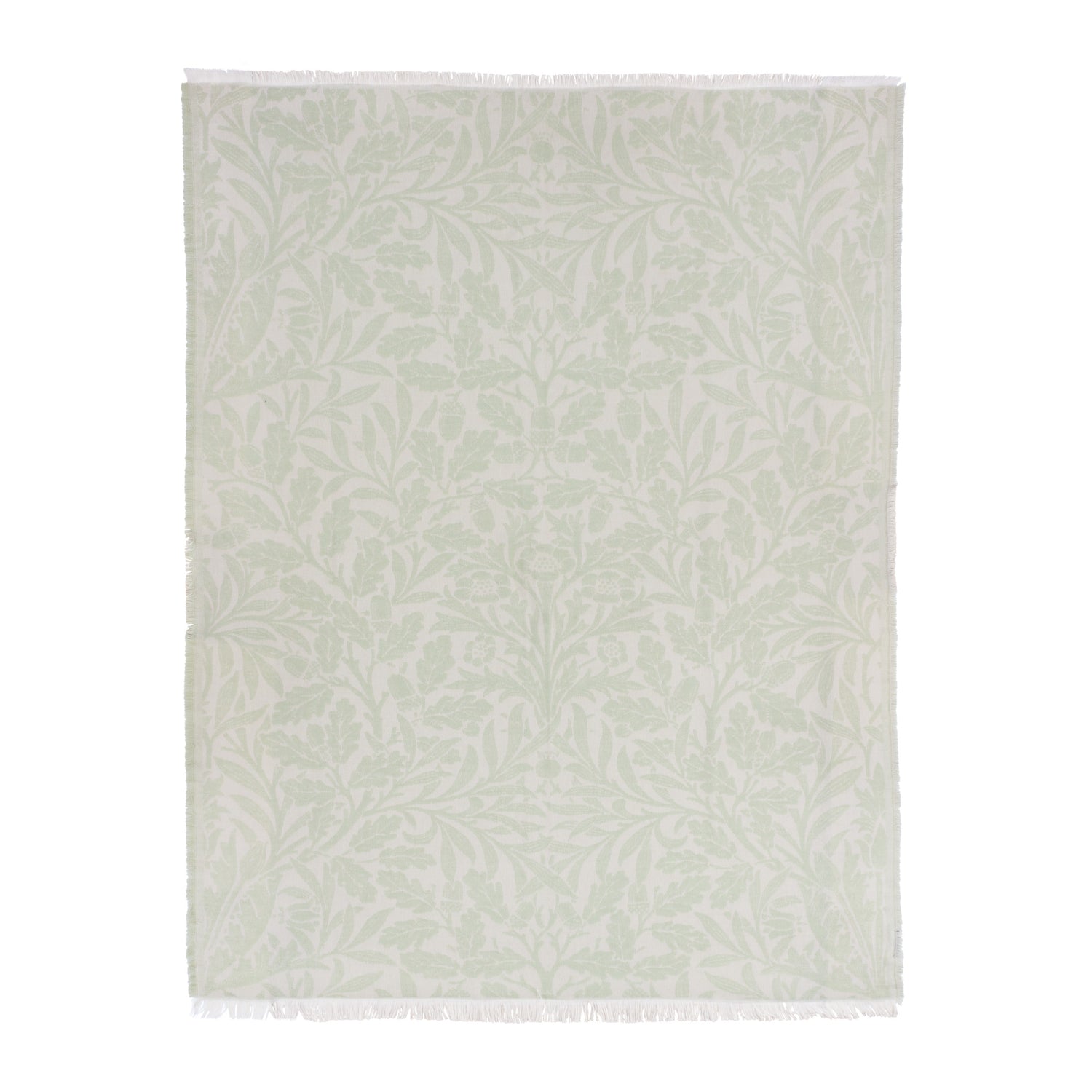 Morris & Co. Acorn Tonal Jacquard 130cm x 170cm Throw Sage