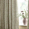 Morris & Co. Acorn Multi Floral Jacquard Chenille Ready Made Pencil Pleat Curtains Stone Sage