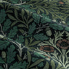 Morris & Co. Acorn Multi Floral Jacquard Chenille Ready Made Pencil Pleat Curtains Thyme Forest