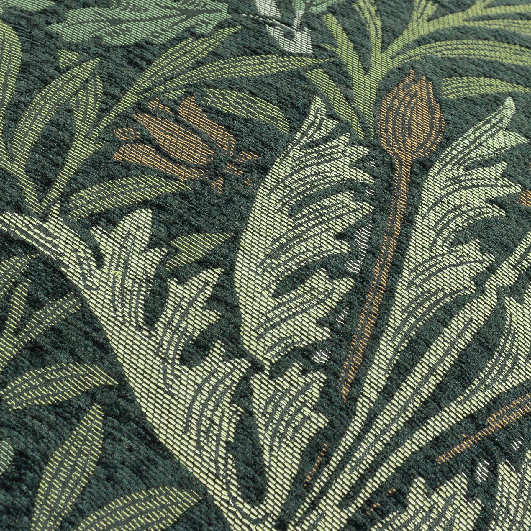 Morris & Co. Acorn Multi Jacquard 55cm x 55cm Filled Cushion Thyme Forest