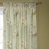 Sanderson Adele Floral Chenille Ready Made Pencil Pleat Curtains Sage