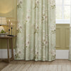 Sanderson Adele Floral Chenille Ready Made Pencil Pleat Curtains Sage