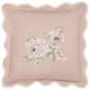 Sanderson Adele Floral Embroidered 45cm x 45cm Filled Cushion Rose