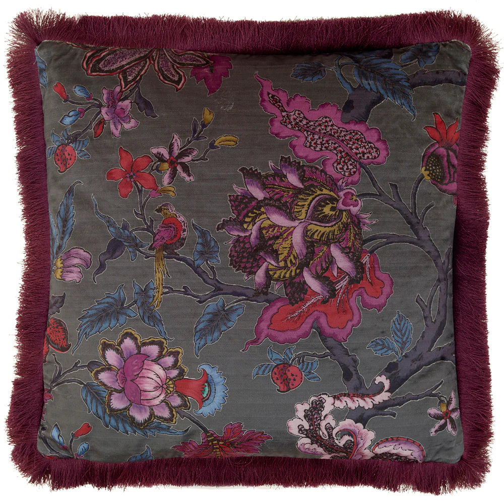 Voyage Maison Adhira Feather Filled Cushion 55cm x 55cm Slate