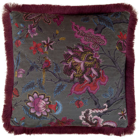 Voyage Maison Adhira Feather Filled Cushion 55cm x 55cm Slate