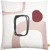 furn. Aida Printed 43cm x 43cm Filled Cushion Blush