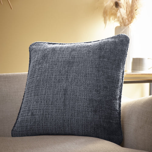 Appletree Alba Soft Touch Chenille Filled Cushion 43cm x 43cm Charcoal
