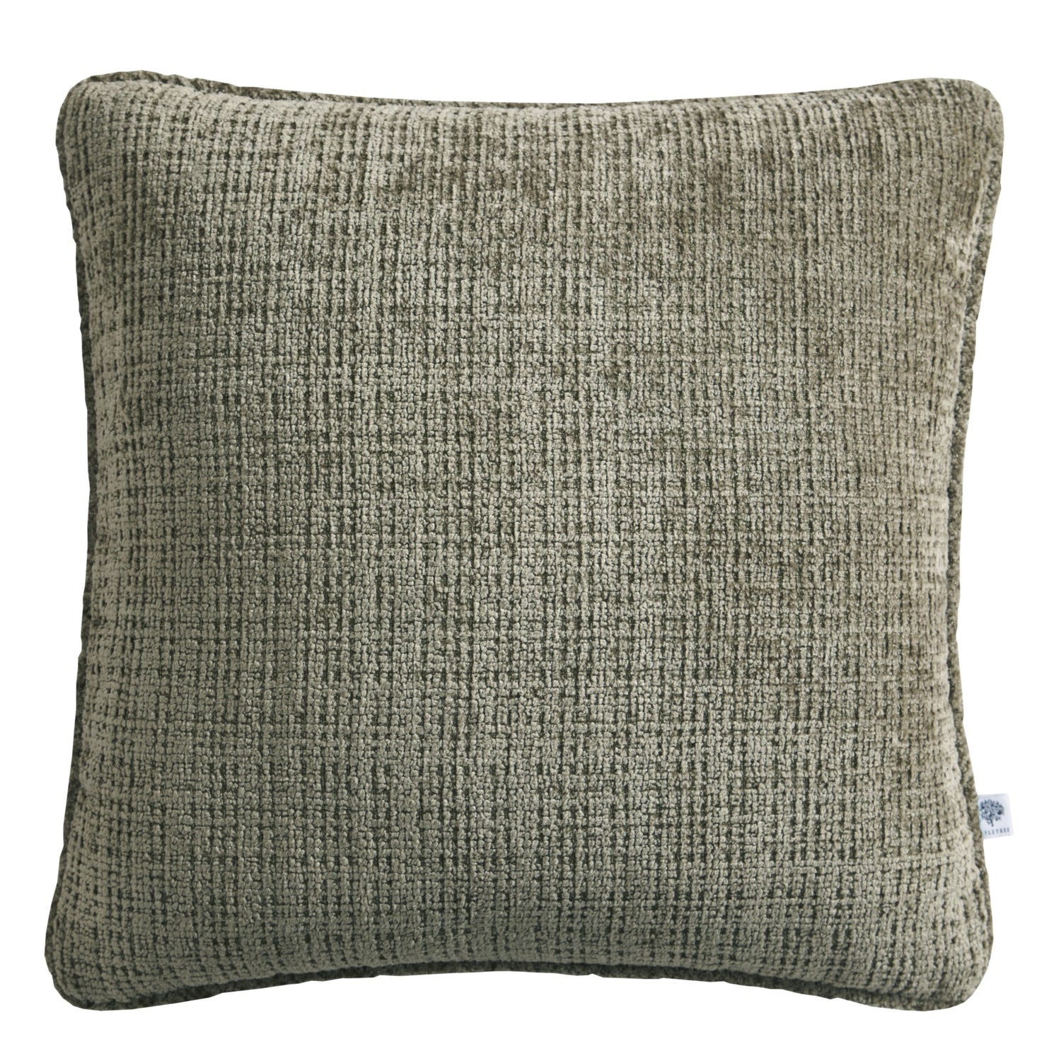 Appletree Alba Soft Touch Chenille Filled Cushion 43cm x 43cm Green