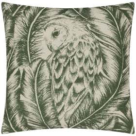 Albus Jacquard Filled Cushion 45cm x 45cm Forest Green