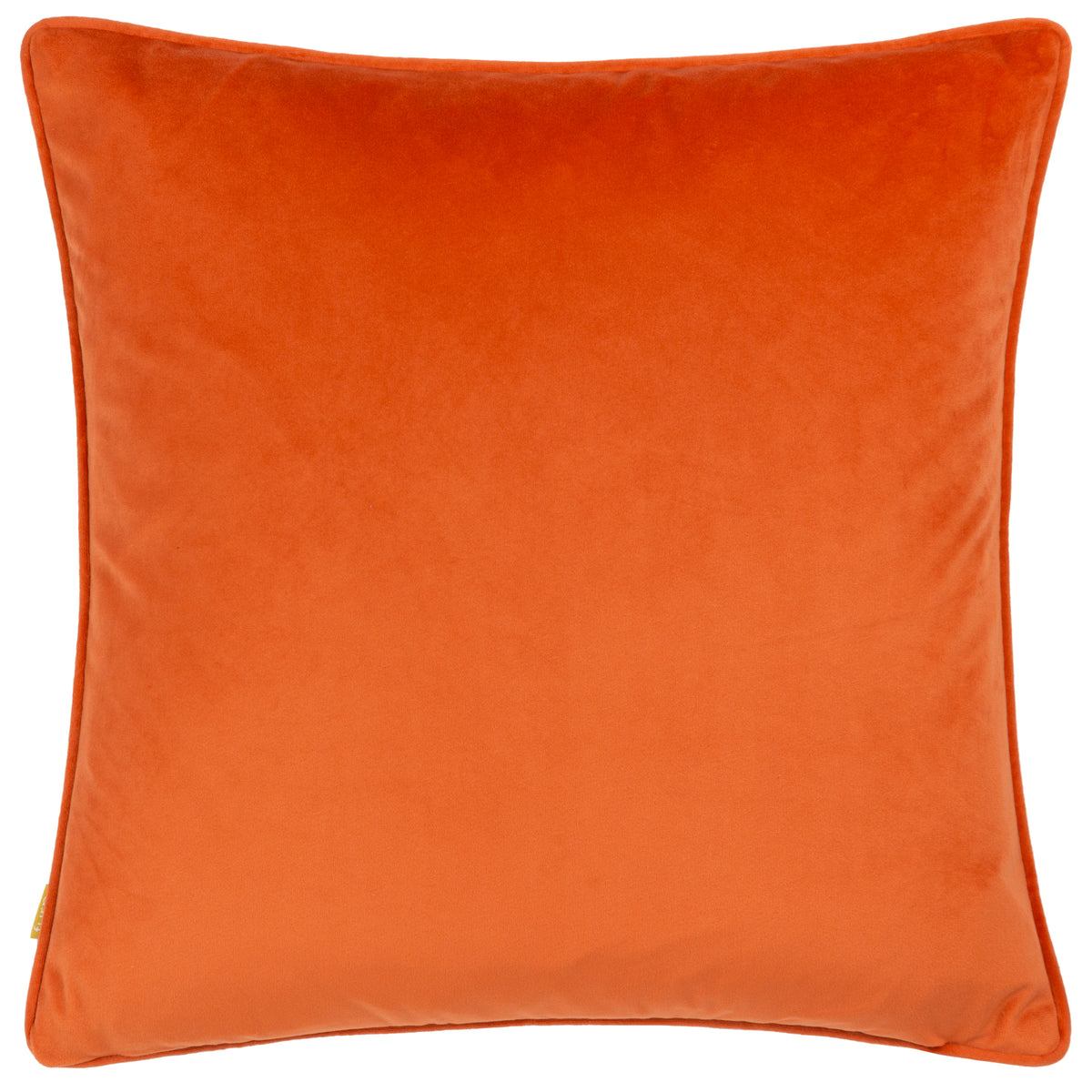 Furn Amanita Velvet Piped Filled Cushion 43cm x 43cm Cobalt Blue